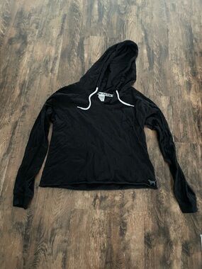 PINK Victoria's Secret Black Hooded Pullover